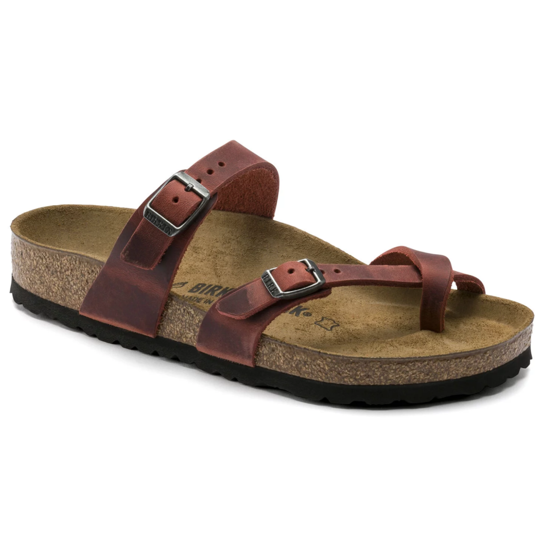 Birkenstock Women's Mayari Earth Red Oiled Leather | Birkenstock & More